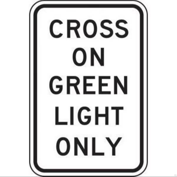 Accuform BICYCLE PEDESTRIAN SIGN CROSS FRR461DP FRR461DP - main